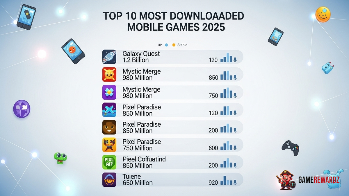 Top 10 Most Downloaded Mobile Games 2025